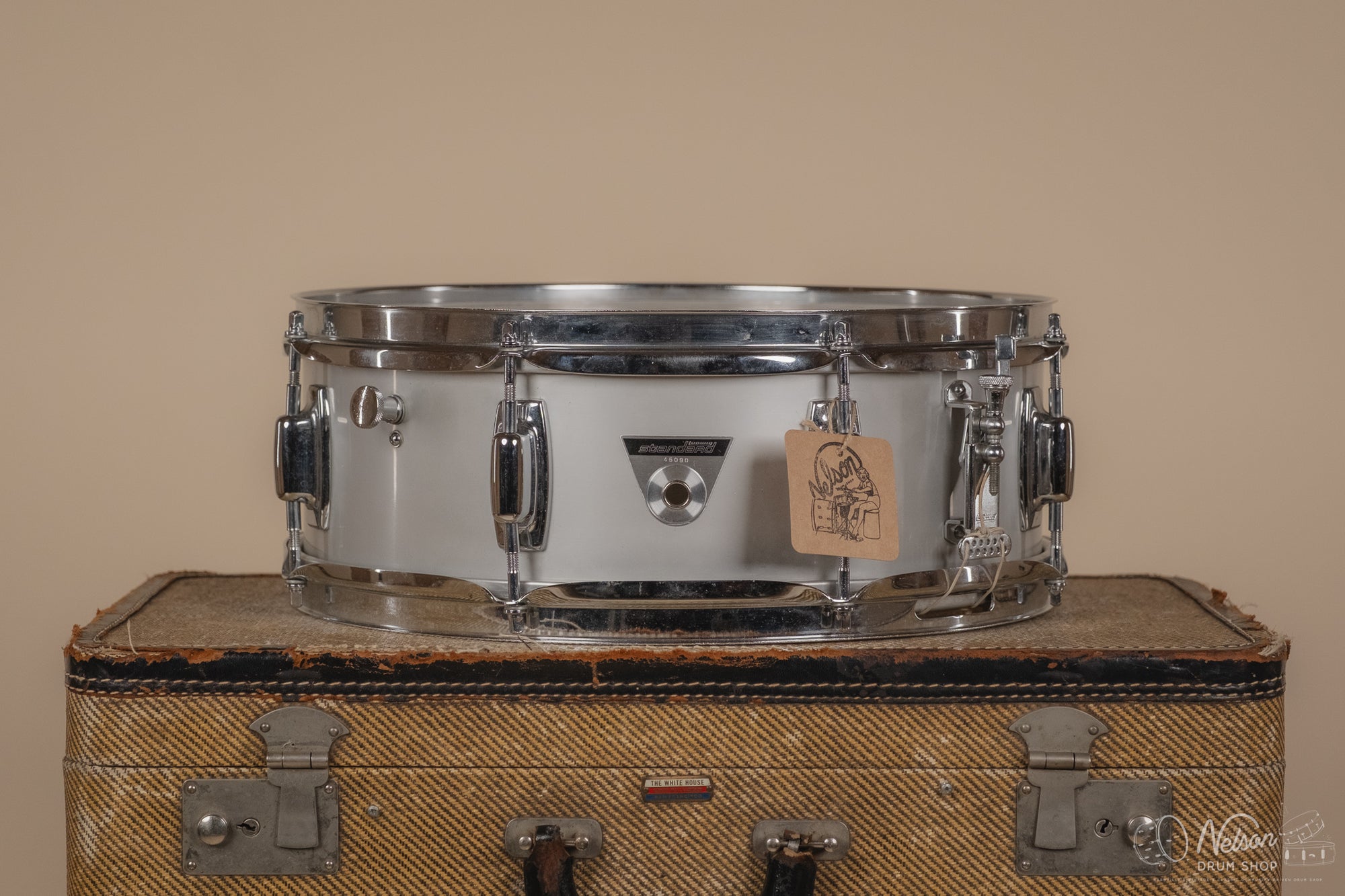 MAR 10 1971 Ludwig 'S-102' Standard Aluminum Snare - 5x14
