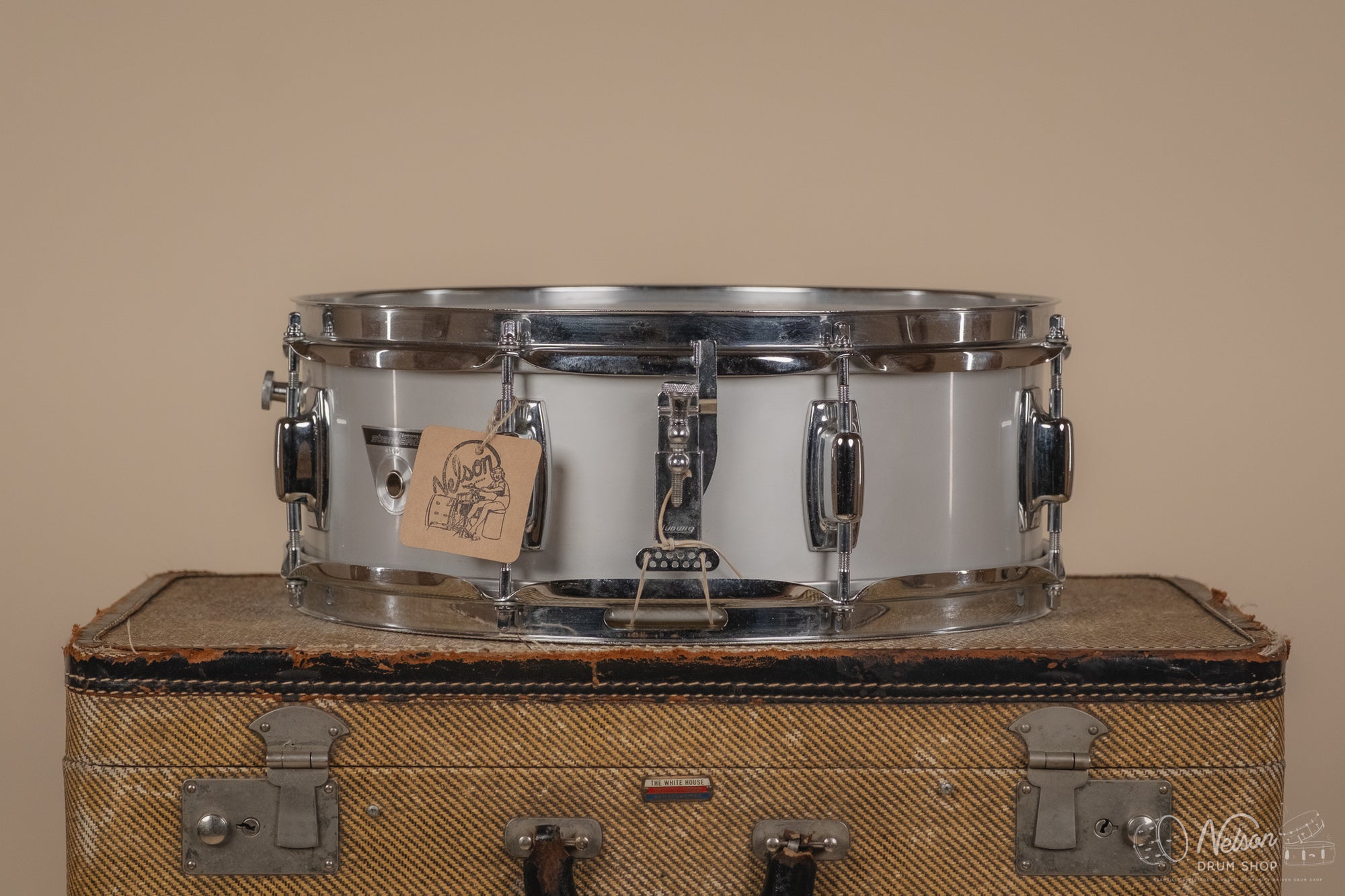 MAR 10 1971 Ludwig 'S-102' Standard Aluminum Snare - 5x14