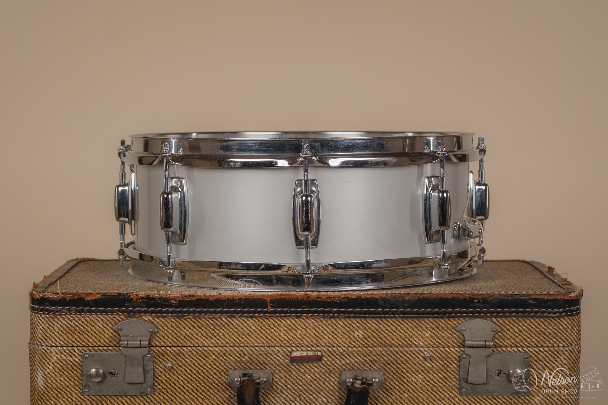 MAR 10 1971 Ludwig 'S-102' Standard Aluminum Snare - 5x14