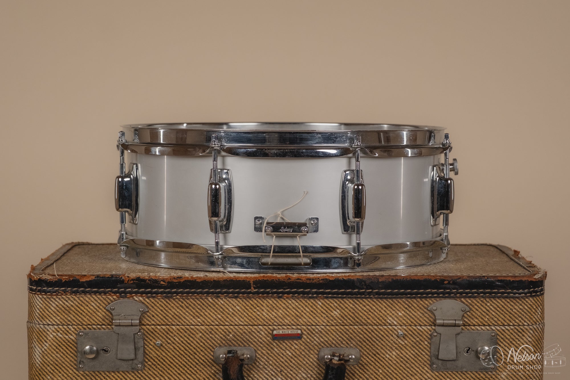 MAR 10 1971 Ludwig 'S-102' Standard Aluminum Snare - 5x14