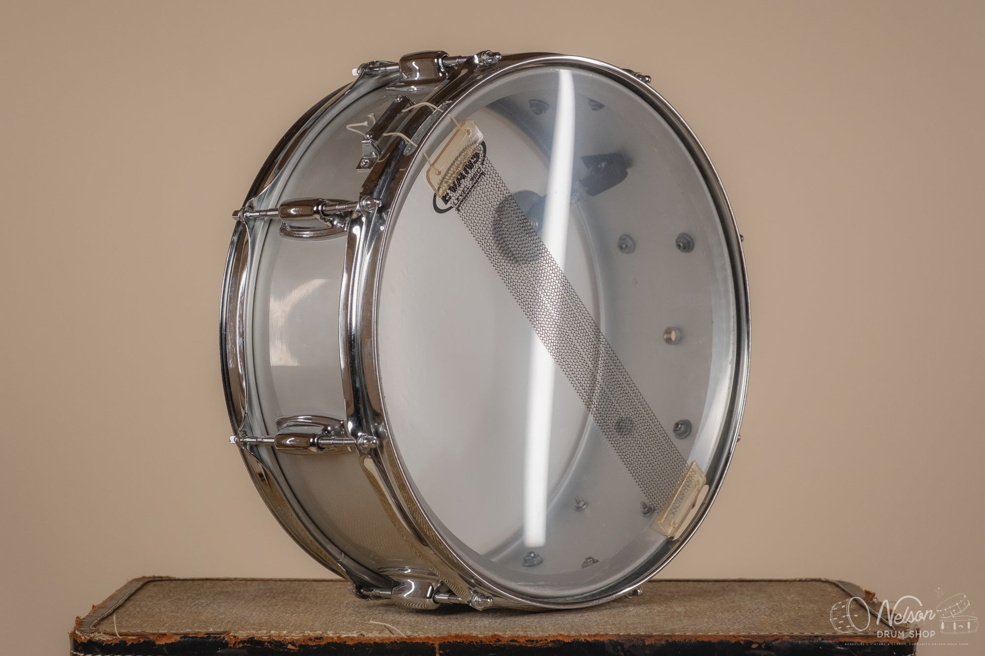 MAR 10 1971 Ludwig 'S-102' Standard Aluminum Snare - 5x14