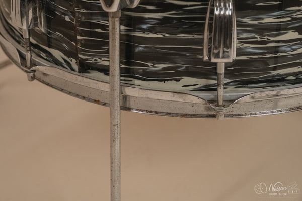 1976 Ludwig 'Power Factory' in Bowling Ball Black Oyster - 6.5x10, 8x12, 9x13, 12x15, 14x16, 16x18, 14x24