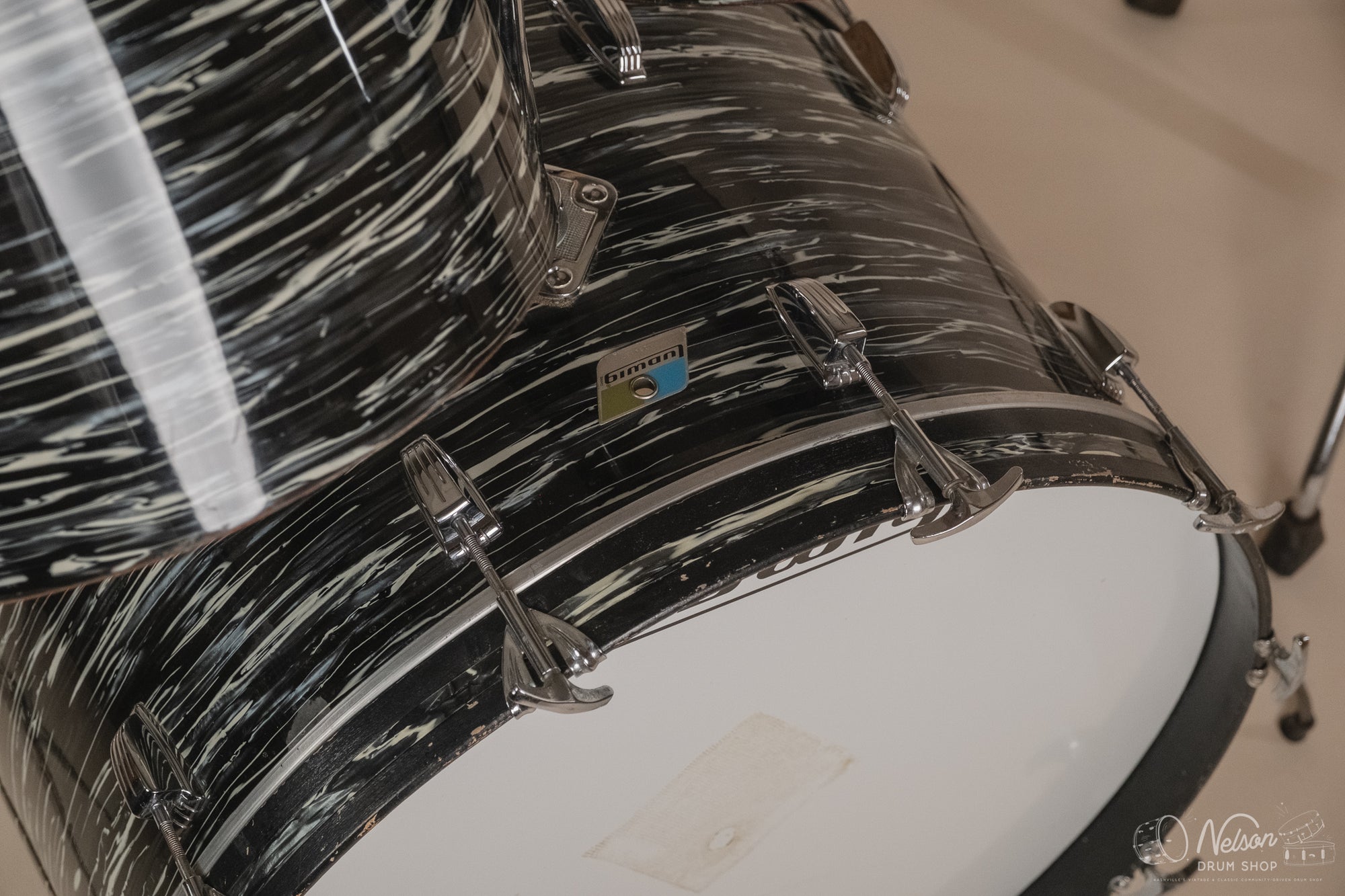 1976 Ludwig 'Power Factory' in Bowling Ball Black Oyster - 6.5x10, 8x12, 9x13, 12x15, 14x16, 16x18, 14x24