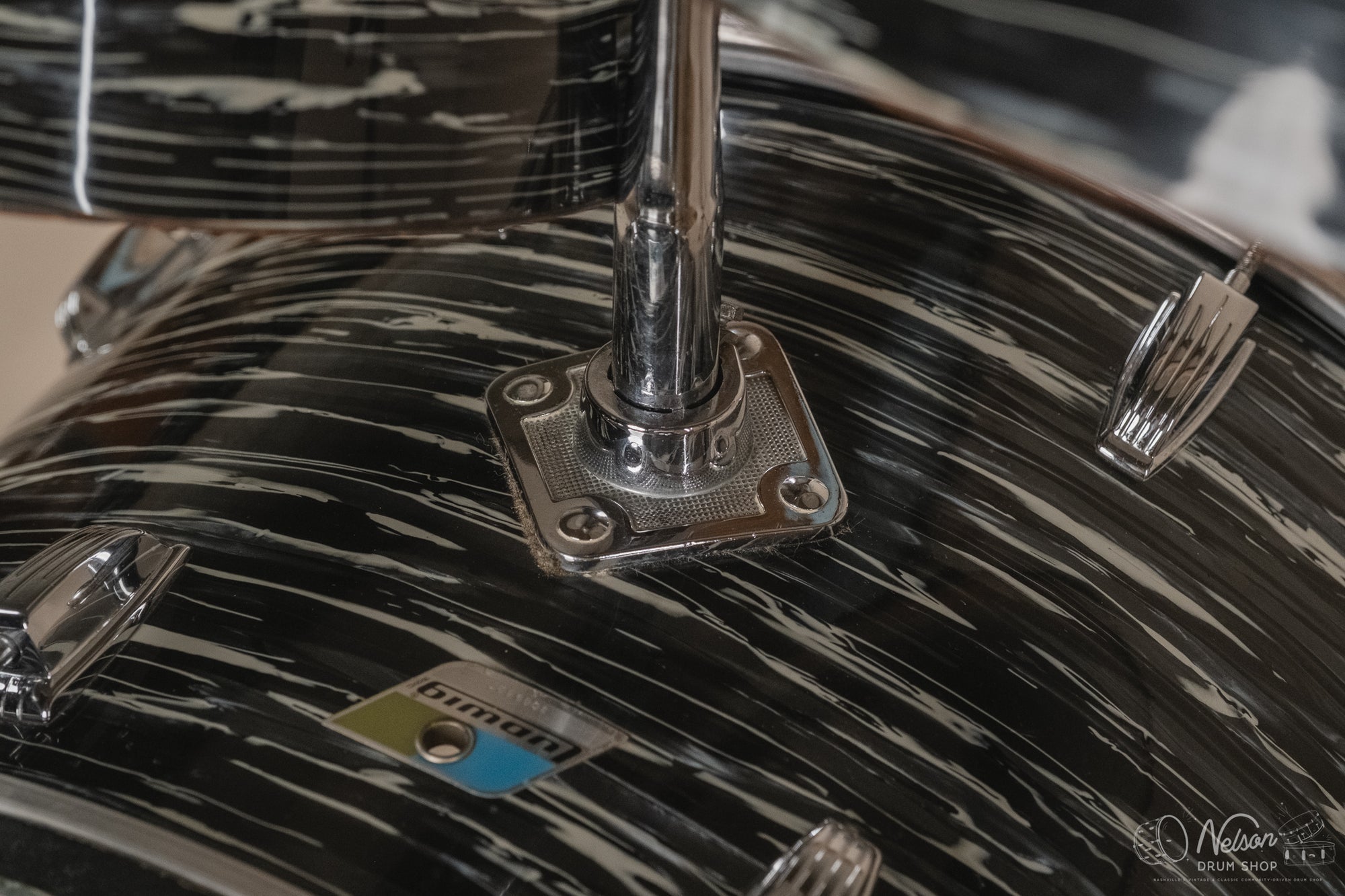 1976 Ludwig 'Power Factory' in Bowling Ball Black Oyster - 6.5x10, 8x12, 9x13, 12x15, 14x16, 16x18, 14x24