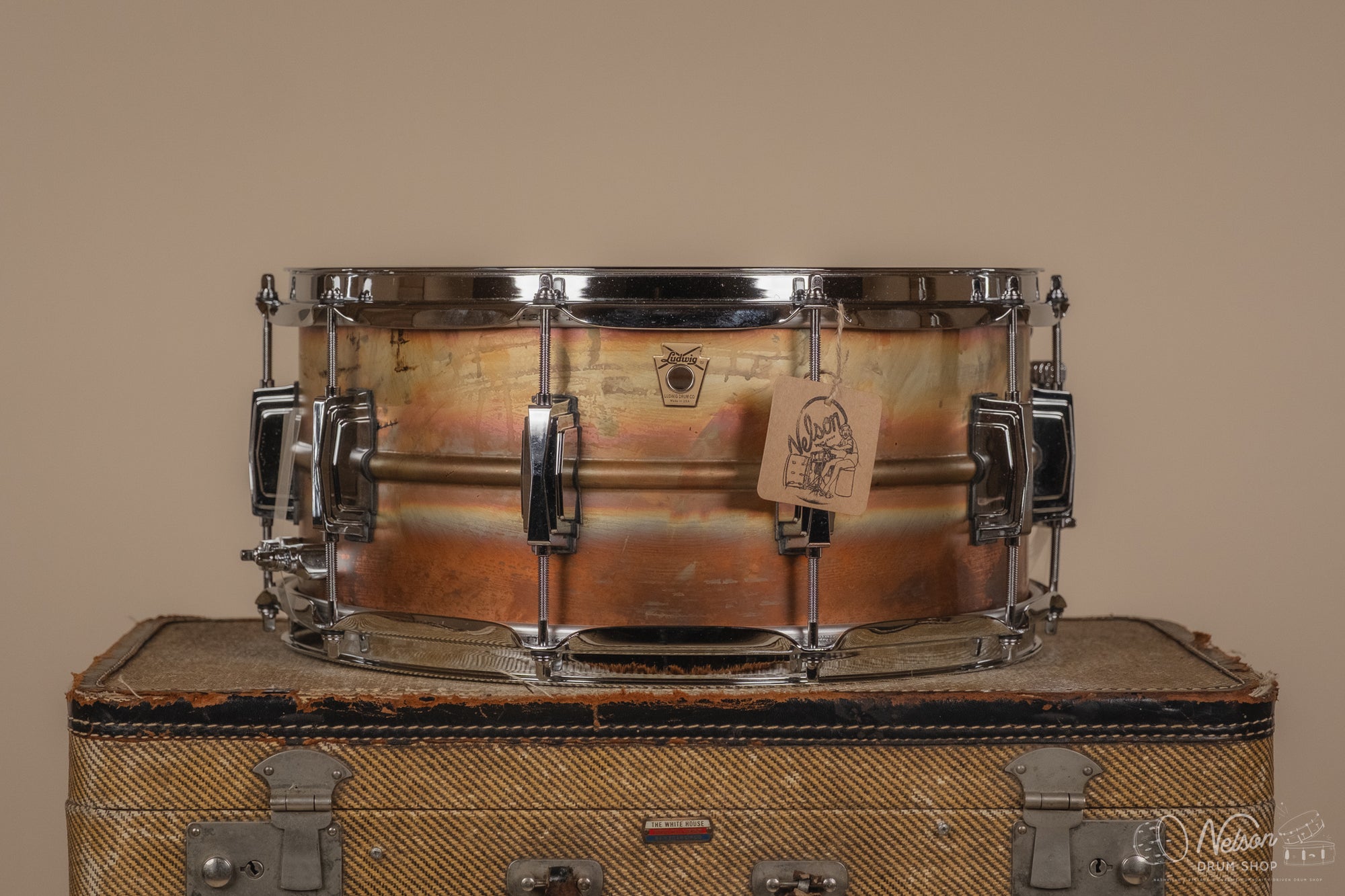 Ludwig LB552R 'Bronze Phonic' Raw Patina - 6.5x14