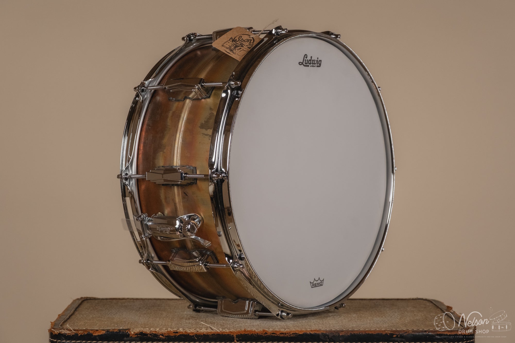 Ludwig LB552R 'Bronze Phonic' Raw Patina - 6.5x14