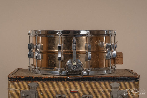 1984 Ludwig Engraved Bronze Super-Sensitive 75th Anniversary - 6.5x14