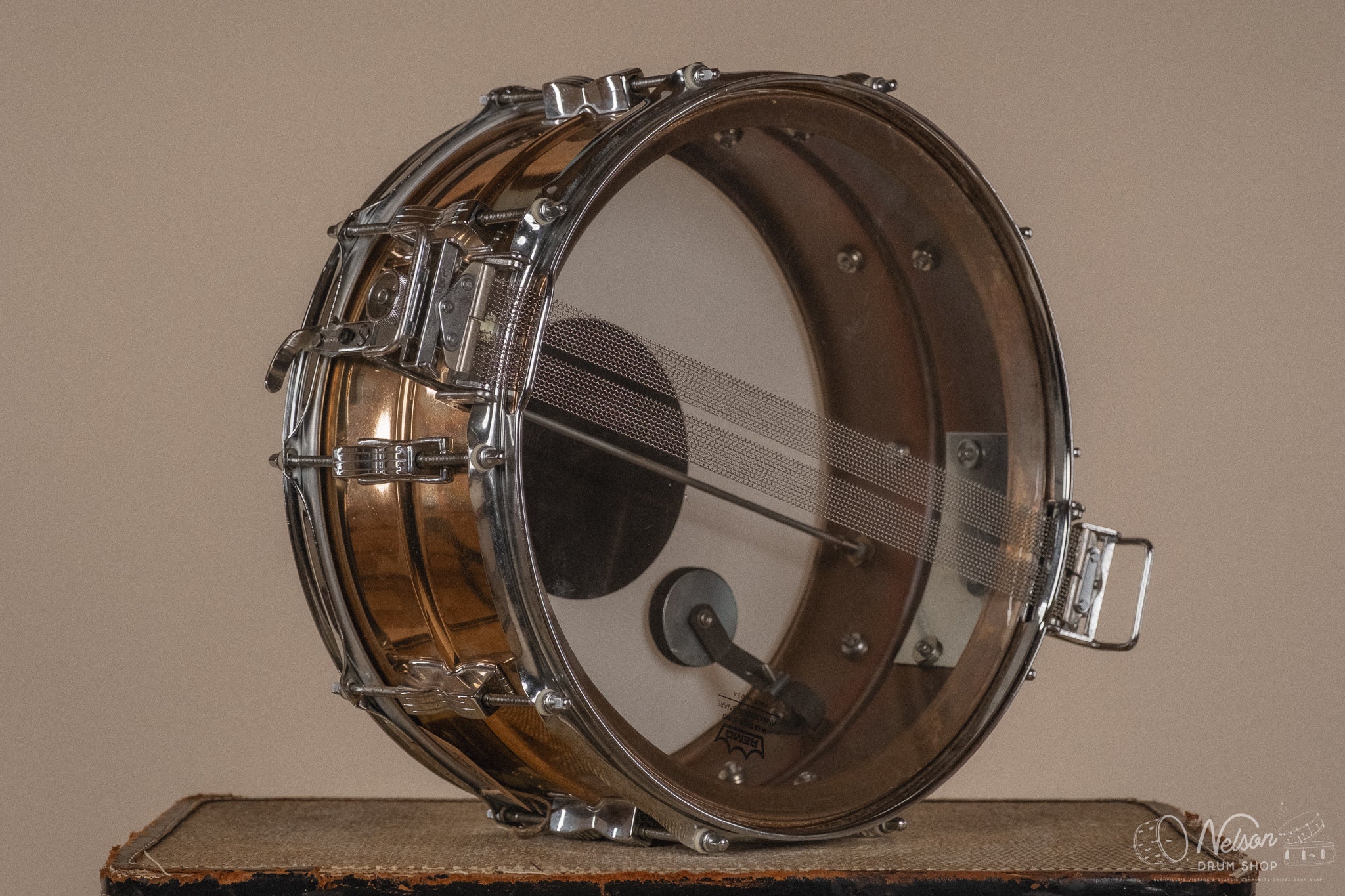 1984 Ludwig Engraved Bronze Super-Sensitive 75th Anniversary - 6.5