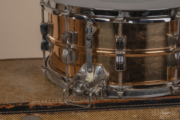 1984 Ludwig Engraved Bronze Super-Sensitive 75th Anniversary - 6.5x14
