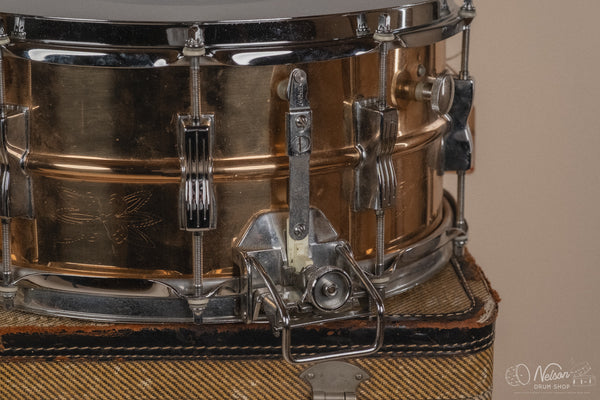 1984 Ludwig Engraved Bronze Super-Sensitive 75th Anniversary - 6.5x14