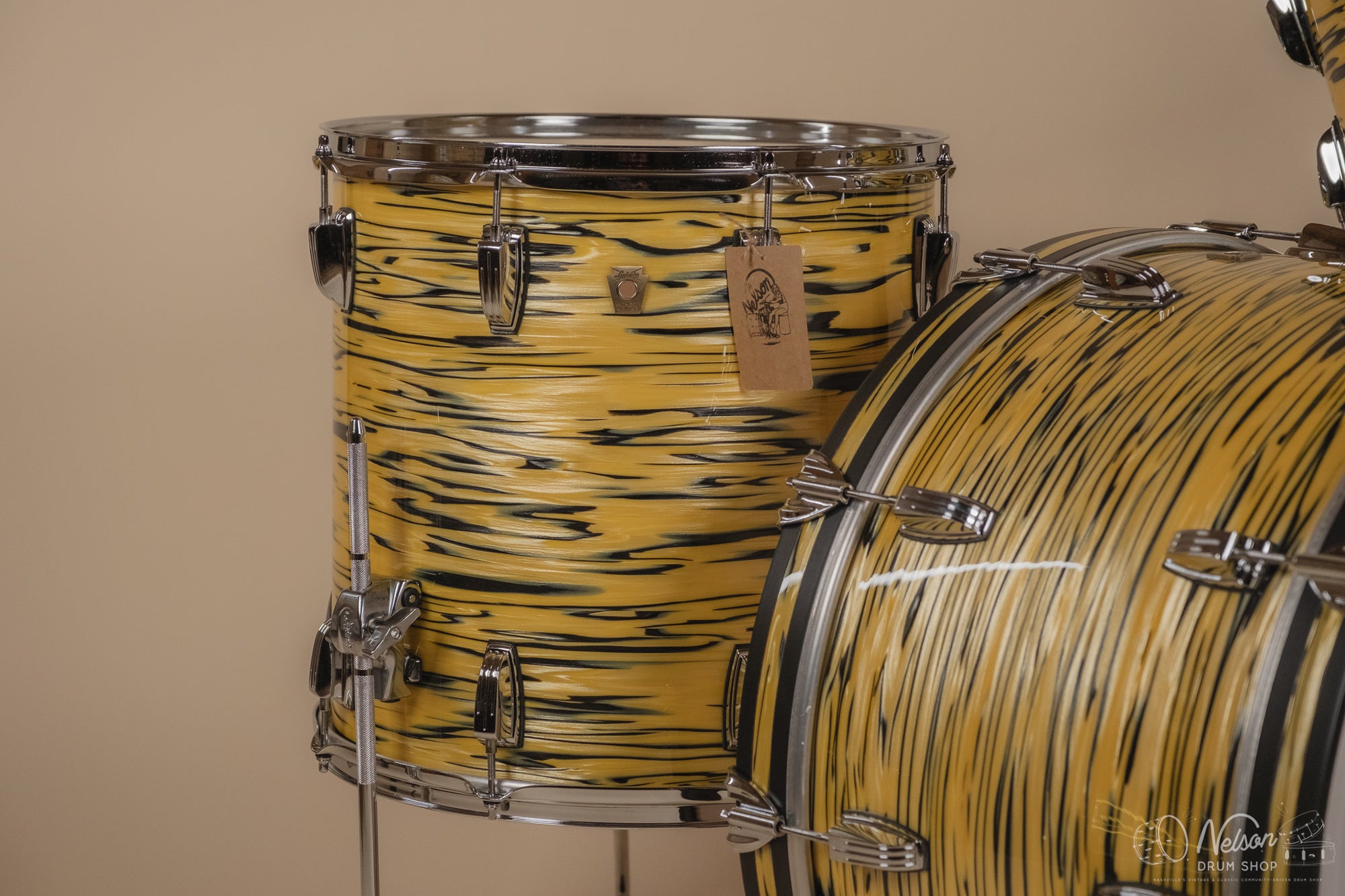 Ludwig Classic Maple 'Pro Beat' in Lemon Oyster - 14x24, 16x16, 9x13