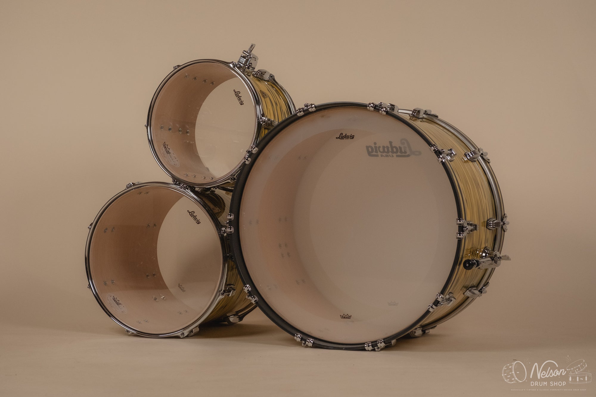 Ludwig Classic Maple 'Pro Beat' in Lemon Oyster - 14x24, 16x16, 9x13