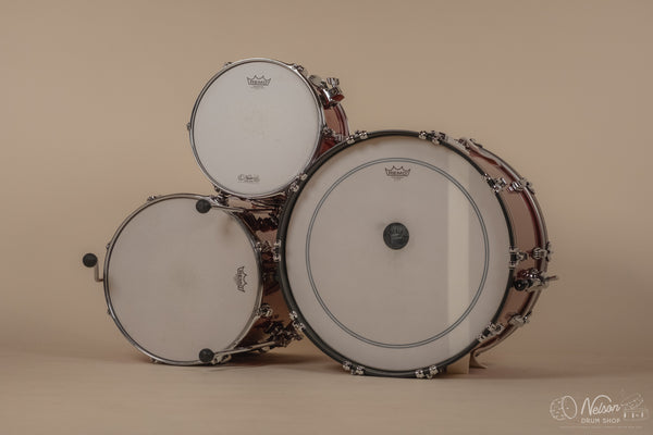 Used Ludwig Classic Maple 'Fab Outfit' in Red Sparkle - 14x22, 16x16, 9x13