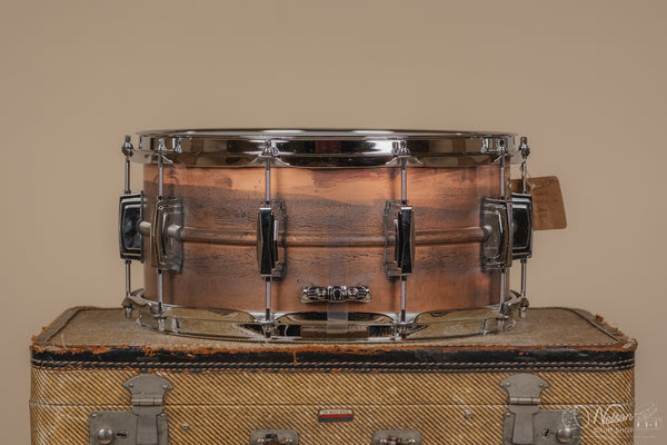 Ludwig LC663 Copper Phonic Snare Drum in Raw Patina - 6.5x14
