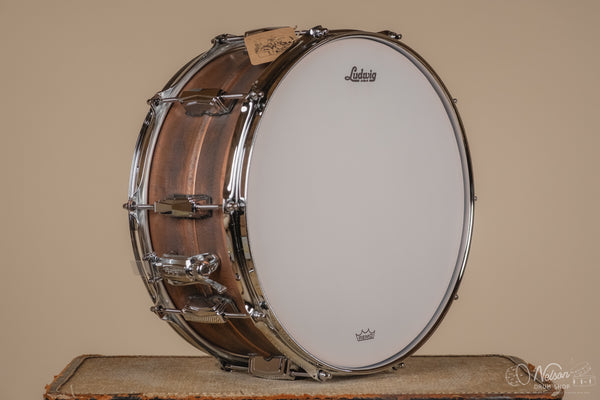 Ludwig LC663 Copper Phonic Snare Drum in Raw Patina - 6.5x14
