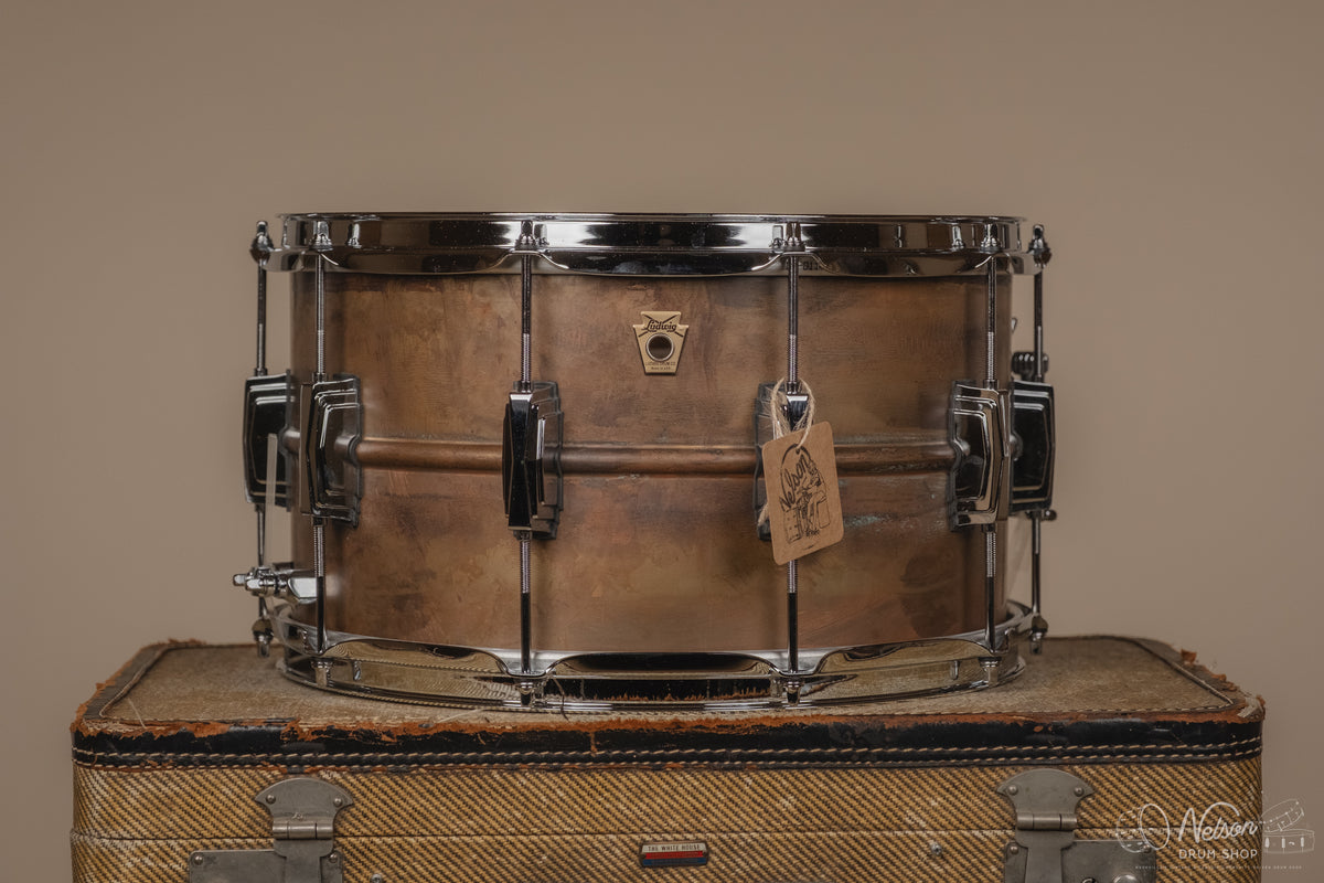 Ludwig Rocker Copper Ludwig LC608R Copper-Phonic Raw - 8x14 – Nelson Drum Shop