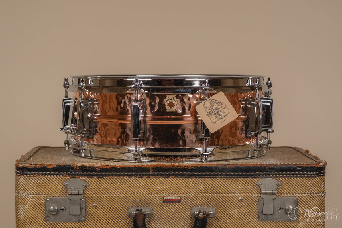 Ludwig Rocker Copper Ludwig LC660K 'Copper-Phonic' Hammered Copper - 5x14 – Nelson Drum Shop