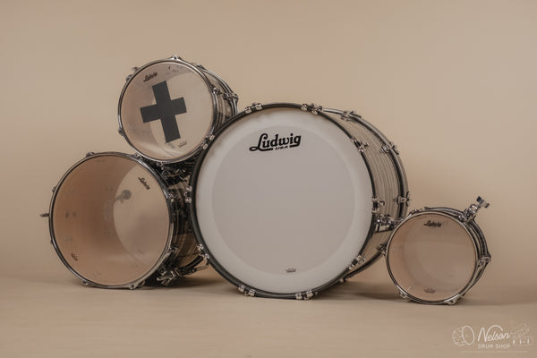 Used Ludwig Classic Maple MOD Outfit in Digital Sparkle - 18x22, 16x16, 9x12, 8x10