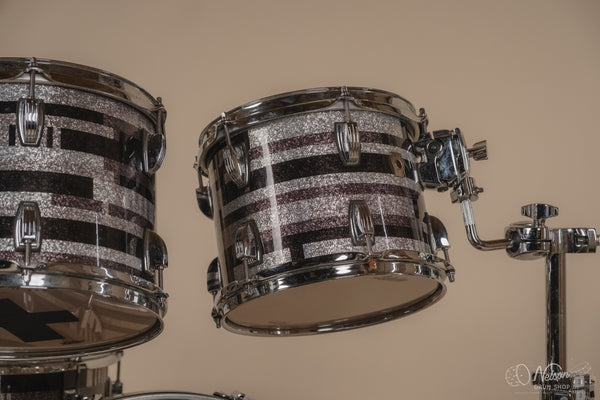 Used Ludwig Classic Maple MOD Outfit in Digital Sparkle - 18x22, 16x16, 9x12, 8x10