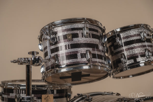 Used Ludwig Classic Maple MOD Outfit in Digital Sparkle - 18x22, 16x16, 9x12, 8x10