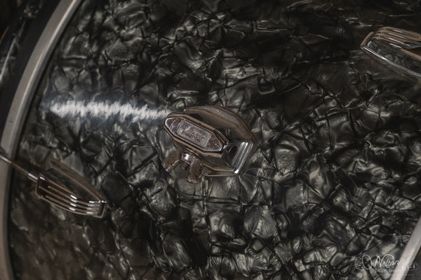 1960s Ludwig 'Downbeat' in Black Diamond Pearl - 14x20, 14x14, 8x12