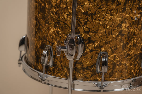 Ludwig Legacy Mahogany 'Downbeat' in Butterscotch Pearl - 14x20, 14x14, 8x12