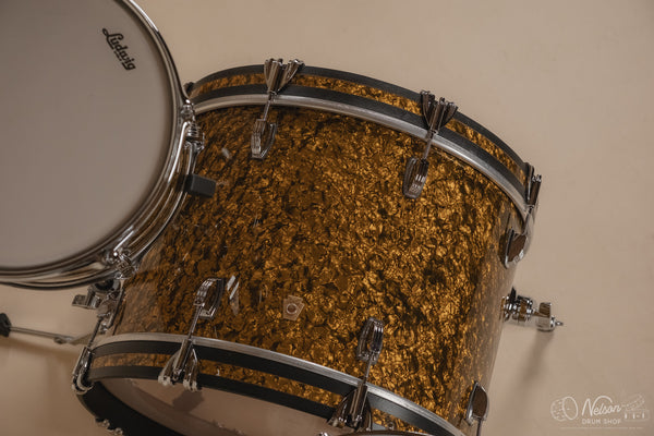 Ludwig Legacy Mahogany 'Downbeat' in Butterscotch Pearl - 14x20, 14x14, 8x12