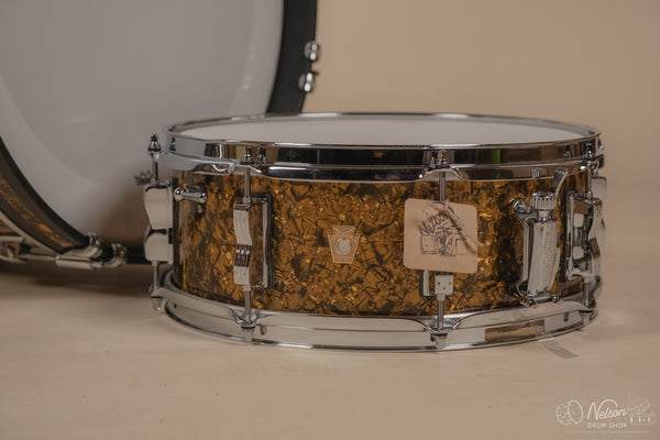 Ludwig Legacy Mahogany 'Downbeat' in Butterscotch Pearl - 14x20, 14x14, 8x12