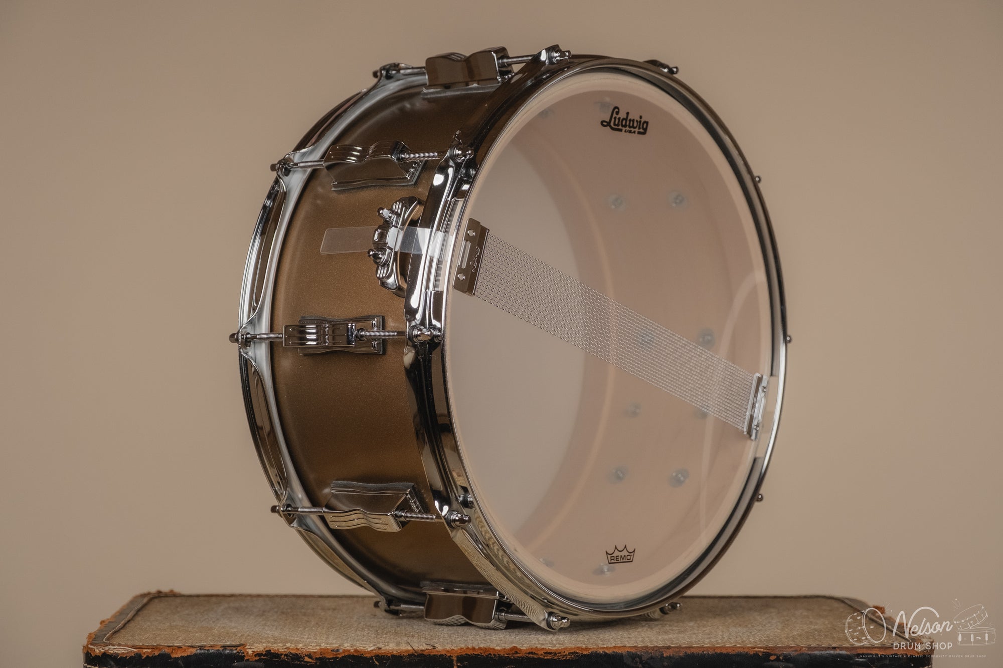 Ludwig Legacy Maple in Vintage Bronze Mist - 6.5x14