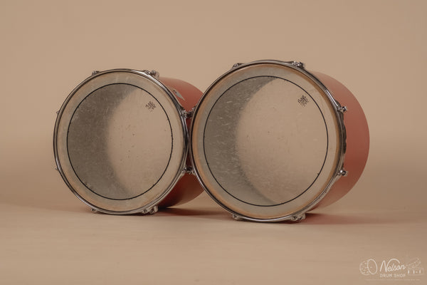 1970s Ludwig 3ply 'Power Factory' in Red Silk - 6.5x10, 8x12, 9x13, 10x14, 12x15, 14x16, 16x18, 14x24