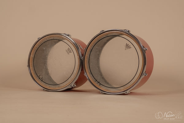 1970s Ludwig 3ply 'Power Factory' in Red Silk - 6.5x10, 8x12, 9x13, 10x14, 12x15, 14x16, 16x18, 14x24