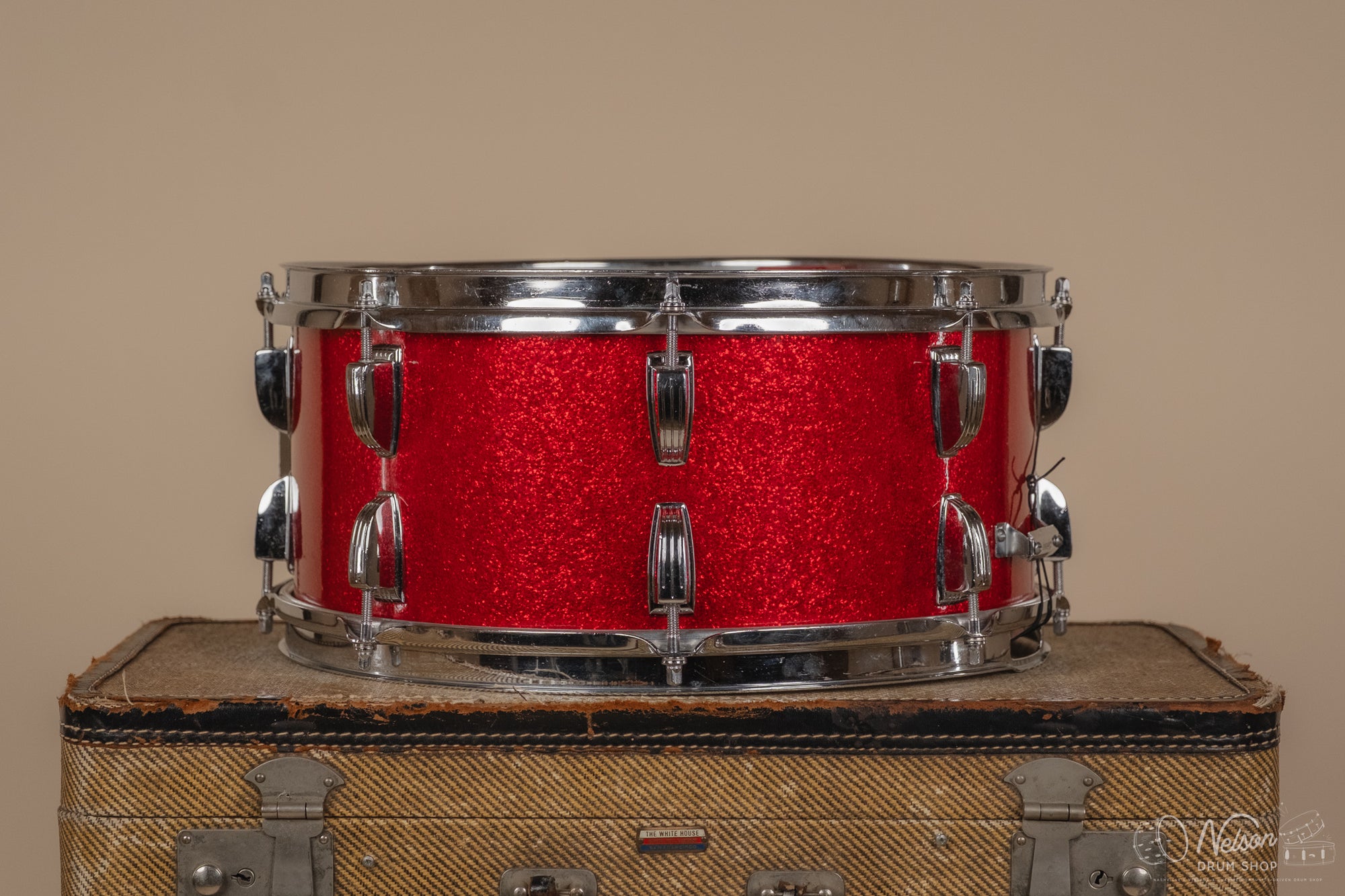 1964 Ludwig 'Symphonic/School Festival' in Red Sparkle - 6.5x14