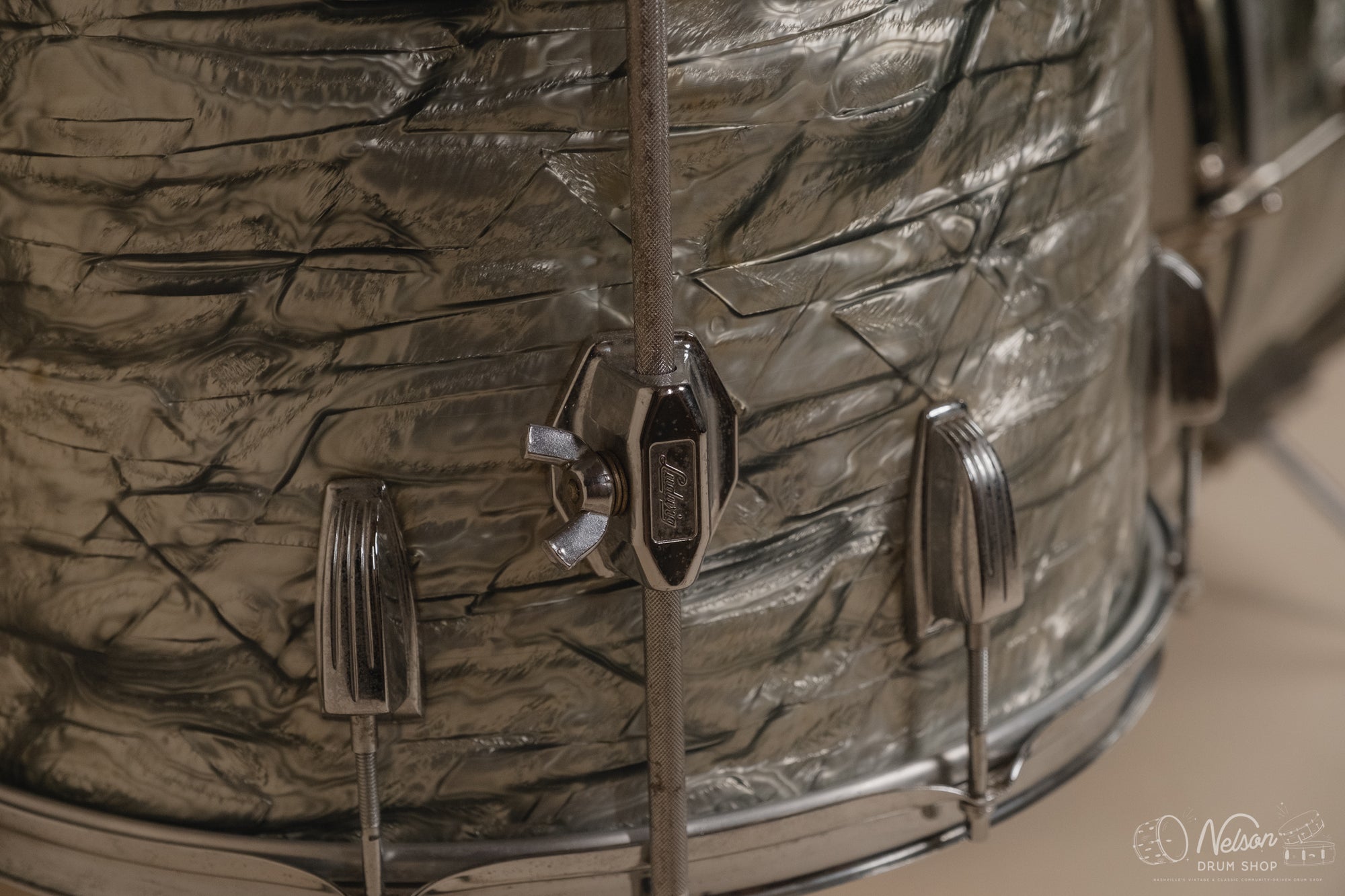 1960s Ludwig Kit in Sky Blue Pearl - 14x22, 9x13, 16x16