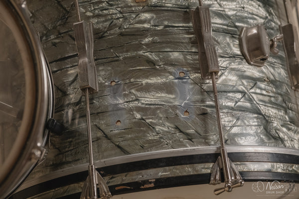 1960s Ludwig Kit in Sky Blue Pearl - 14x22, 9x13, 16x16