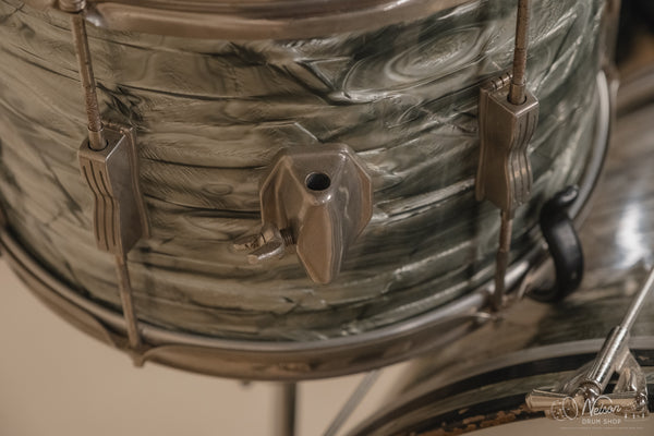 1960s Ludwig Kit in Sky Blue Pearl - 14x22, 9x13, 16x16