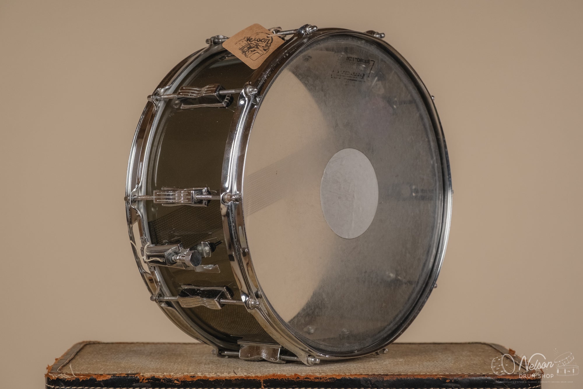 1970s Ludwig Smoke Vistalite Snare - 6.5x14