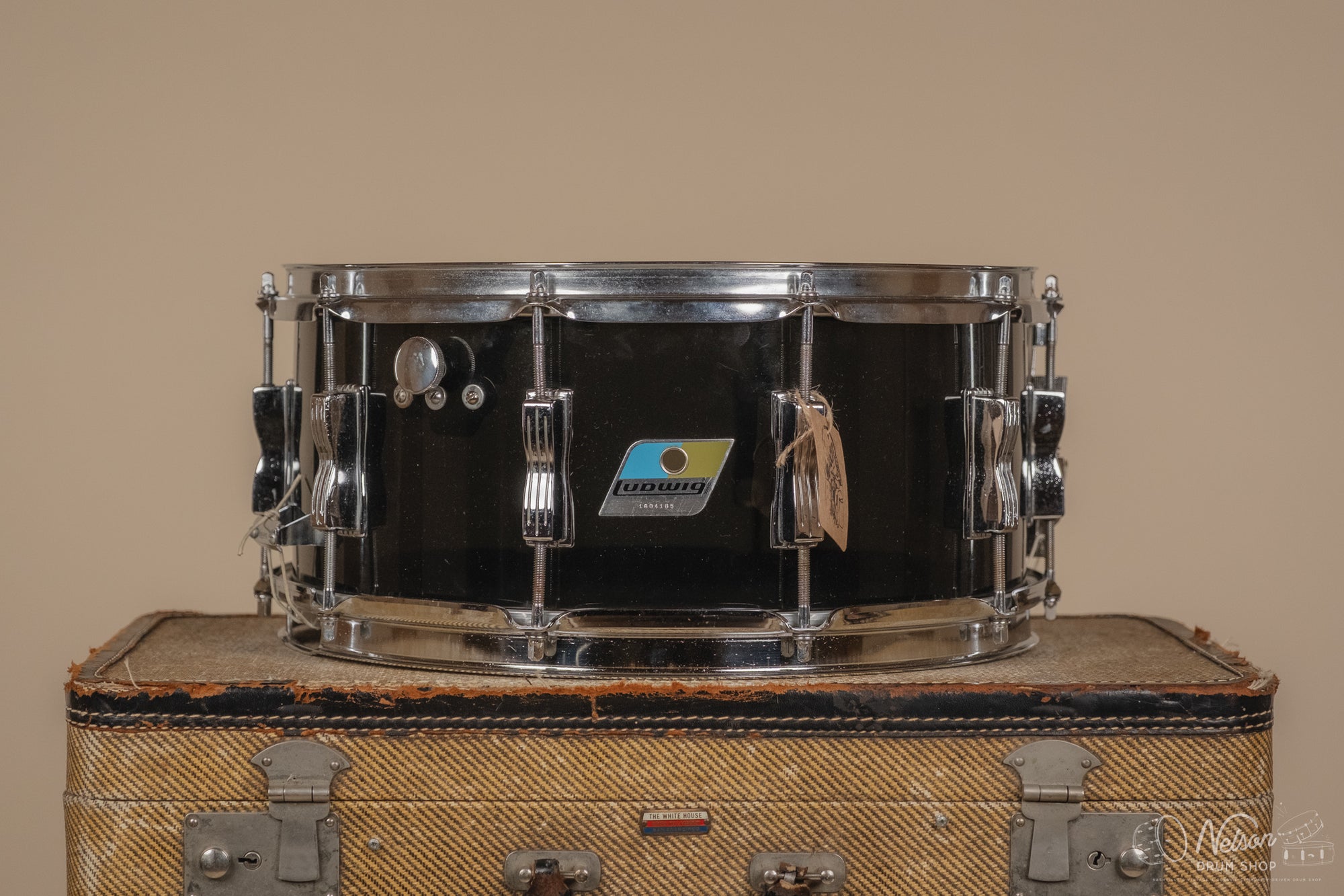 1970s Ludwig Smoke Vistalite Snare - 6.5x14