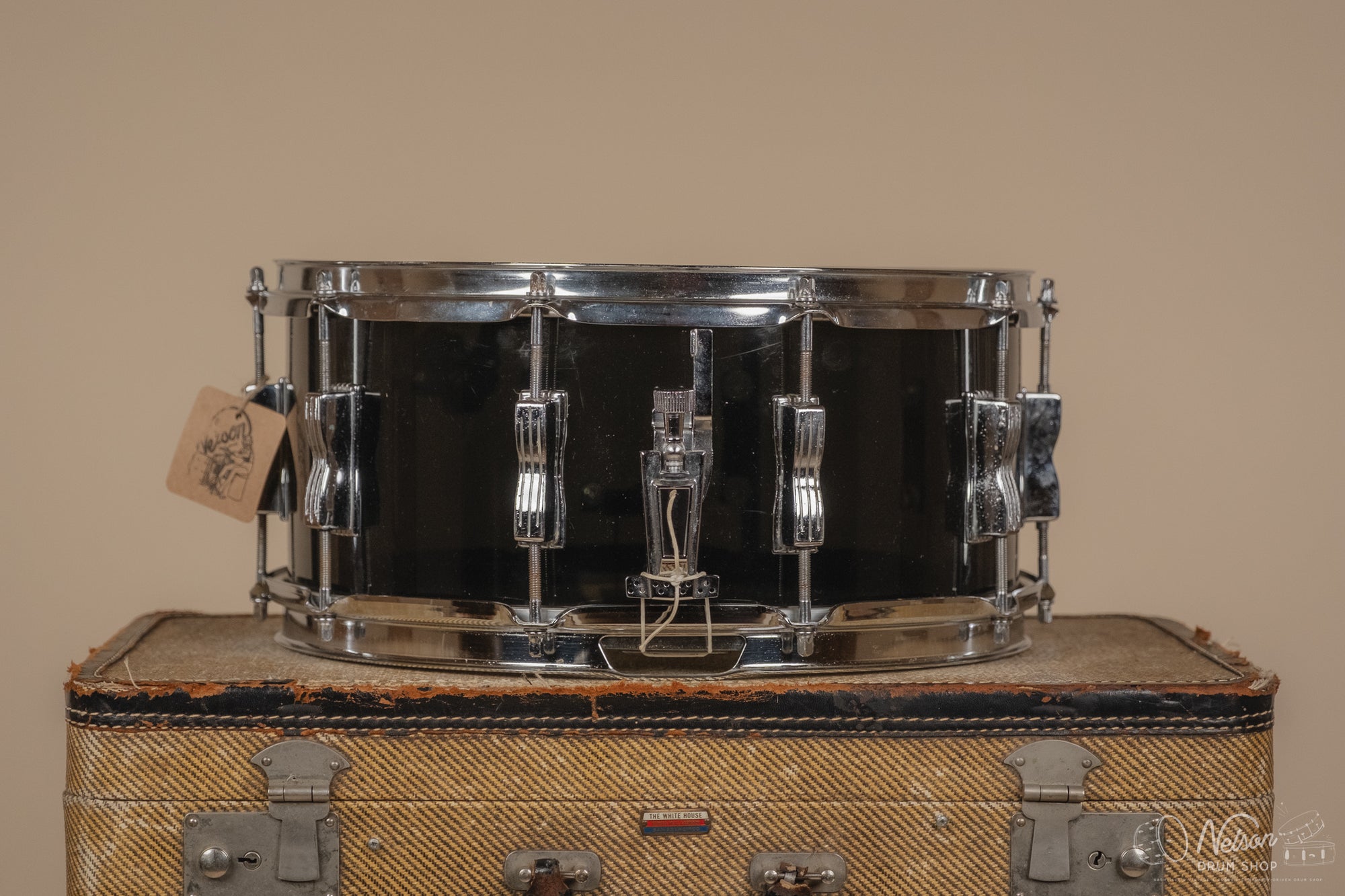 1970s Ludwig Smoke Vistalite Snare - 6.5x14