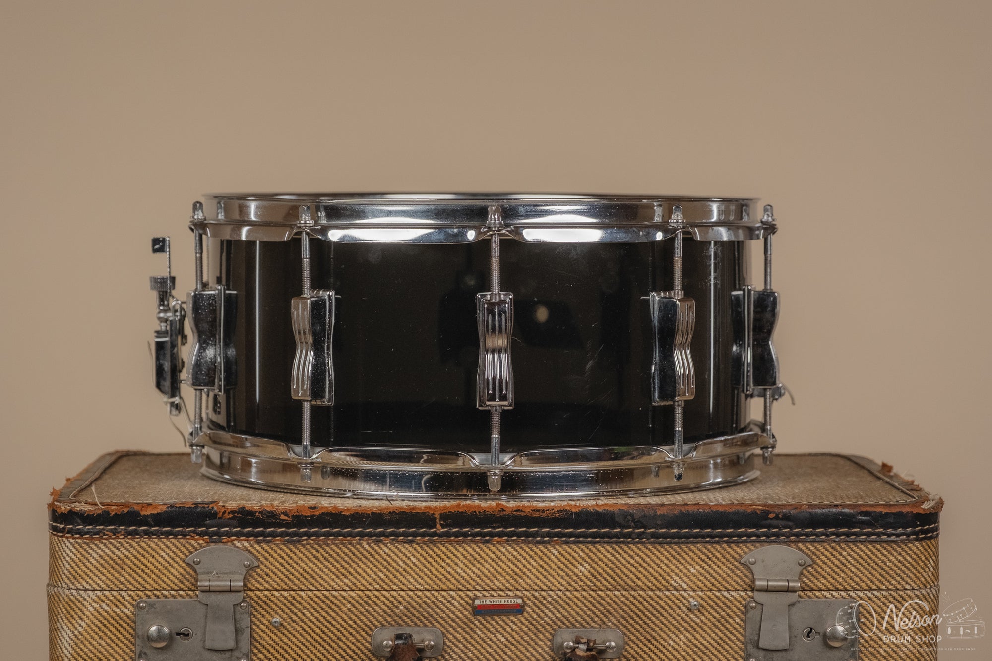 1970s Ludwig Smoke Vistalite Snare - 6.5x14