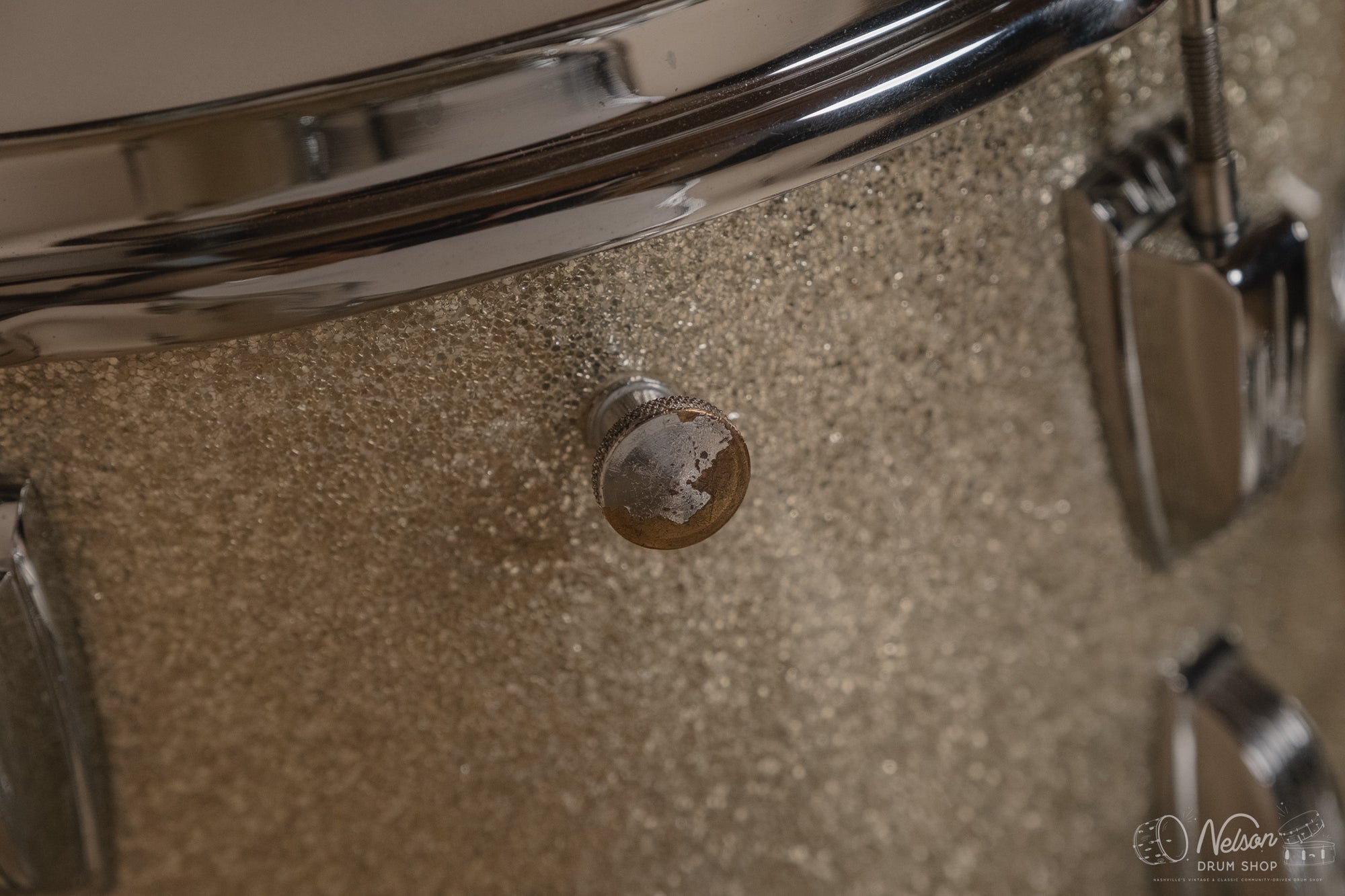 1962 Ludwig 'Super Classic' in Silver Sparkle - 14x22, 16x16, 9x13