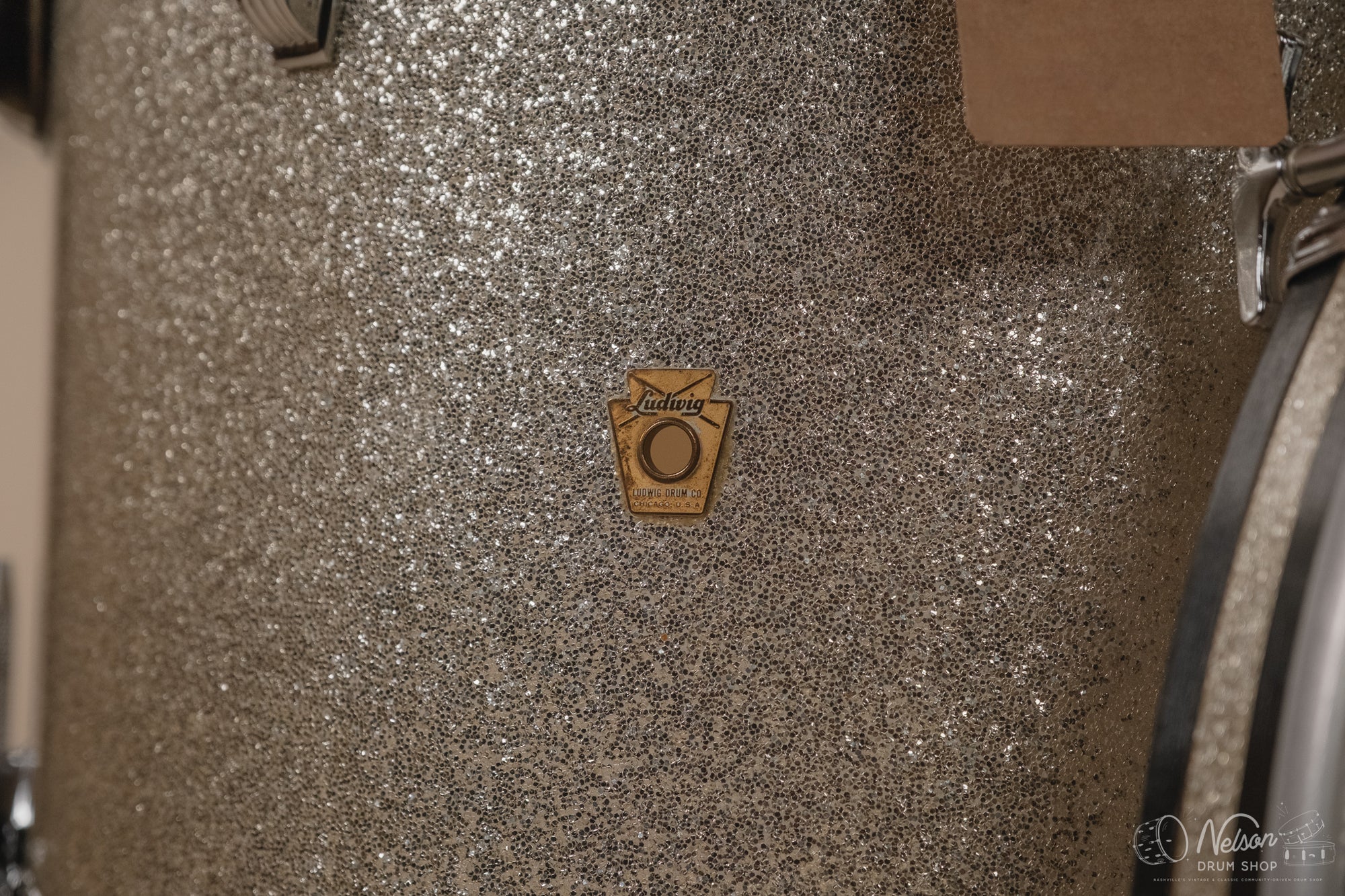 1962 Ludwig 'Super Classic' in Silver Sparkle - 14x22, 16x16, 9x13