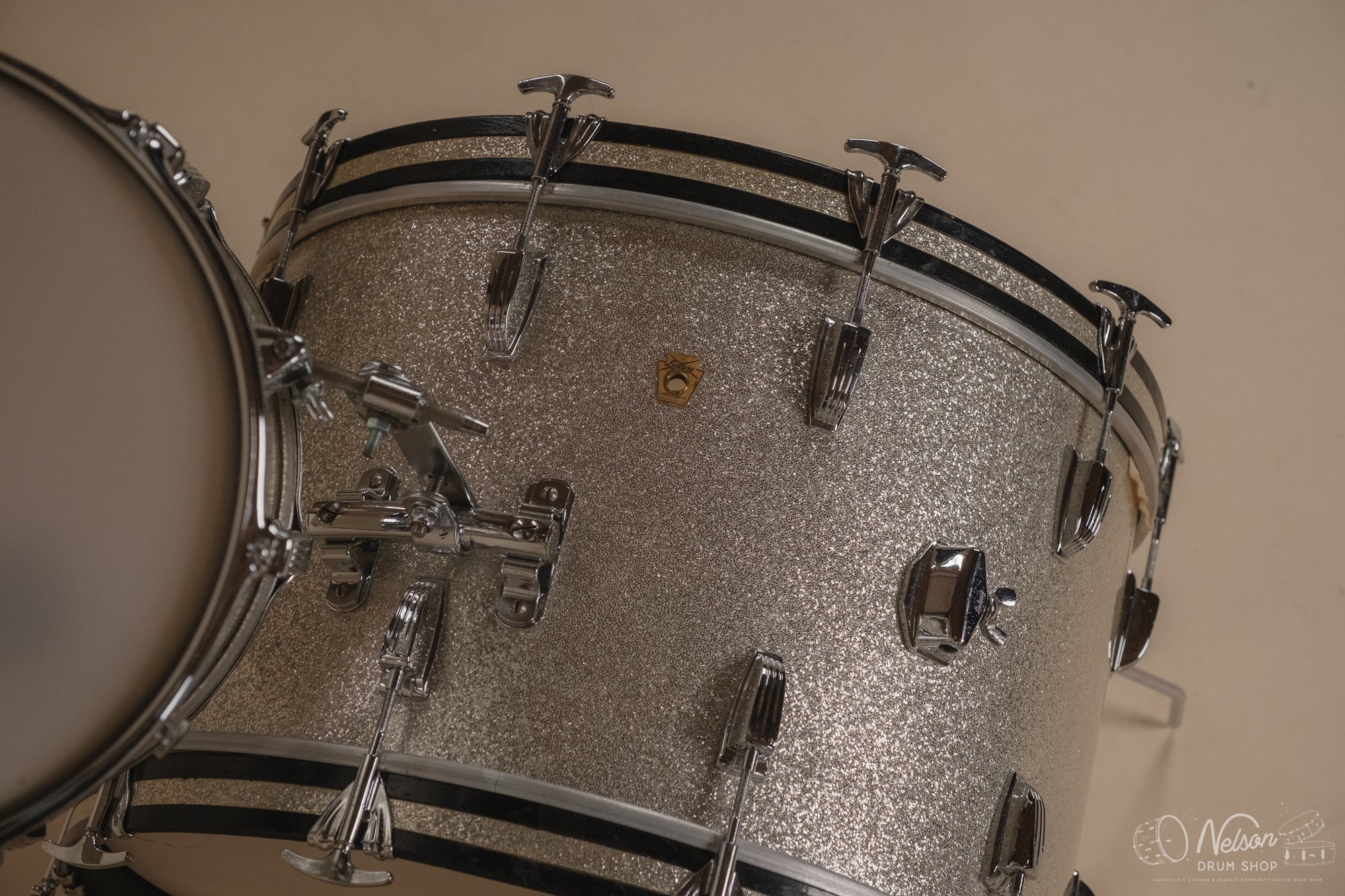 1962 Ludwig 'Super Classic' in Silver Sparkle - 14x22, 16x16, 9x13