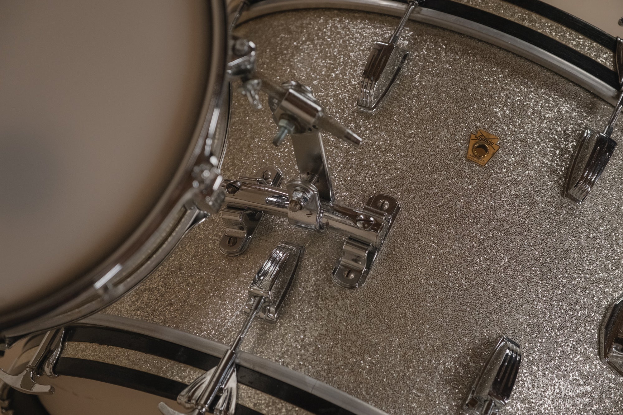1962 Ludwig 'Super Classic' in Silver Sparkle - 14x22, 16x16, 9x13