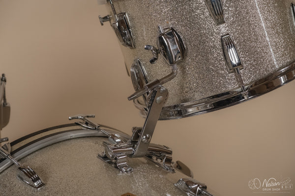 1962 Ludwig 'Super Classic' in Silver Sparkle - 14x22, 16x16, 9x13