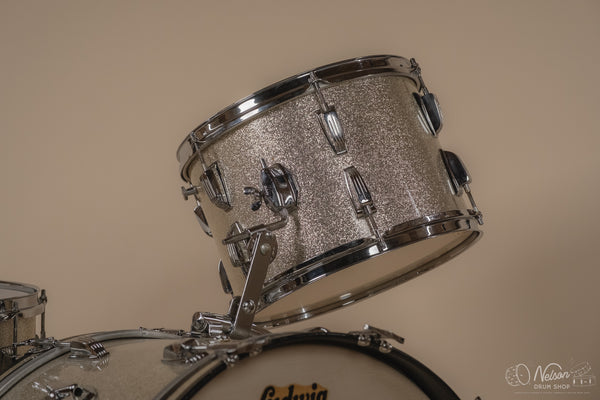 1962 Ludwig 'Super Classic' in Silver Sparkle - 14x22, 16x16, 9x13