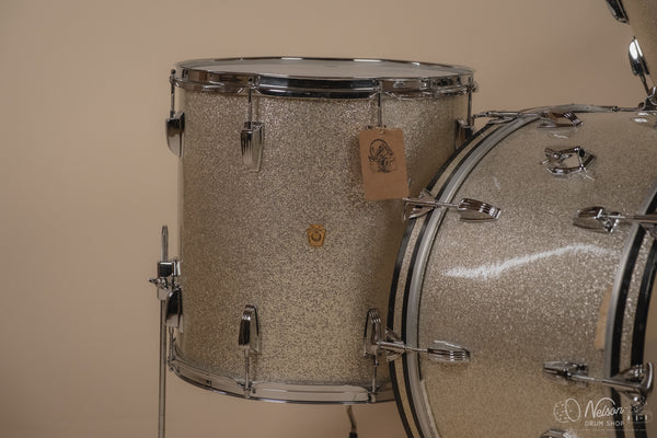 1962 Ludwig 'Super Classic' in Silver Sparkle - 14x22, 16x16, 9x13