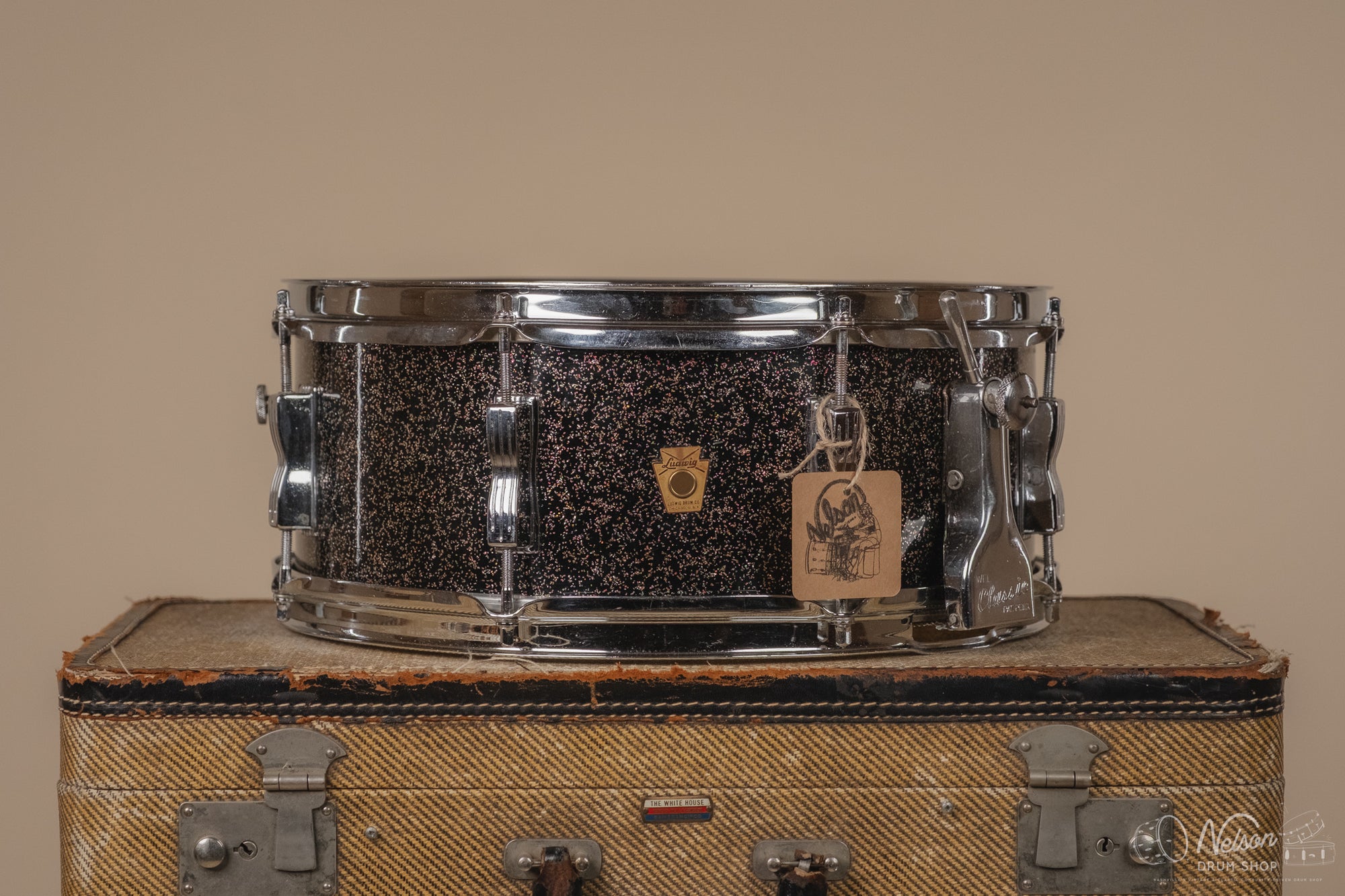 Jan 12, 1962 Ludwig Preserial No. 900 'Super Classic' in Black Galaxy Sparkle - 5.5x14