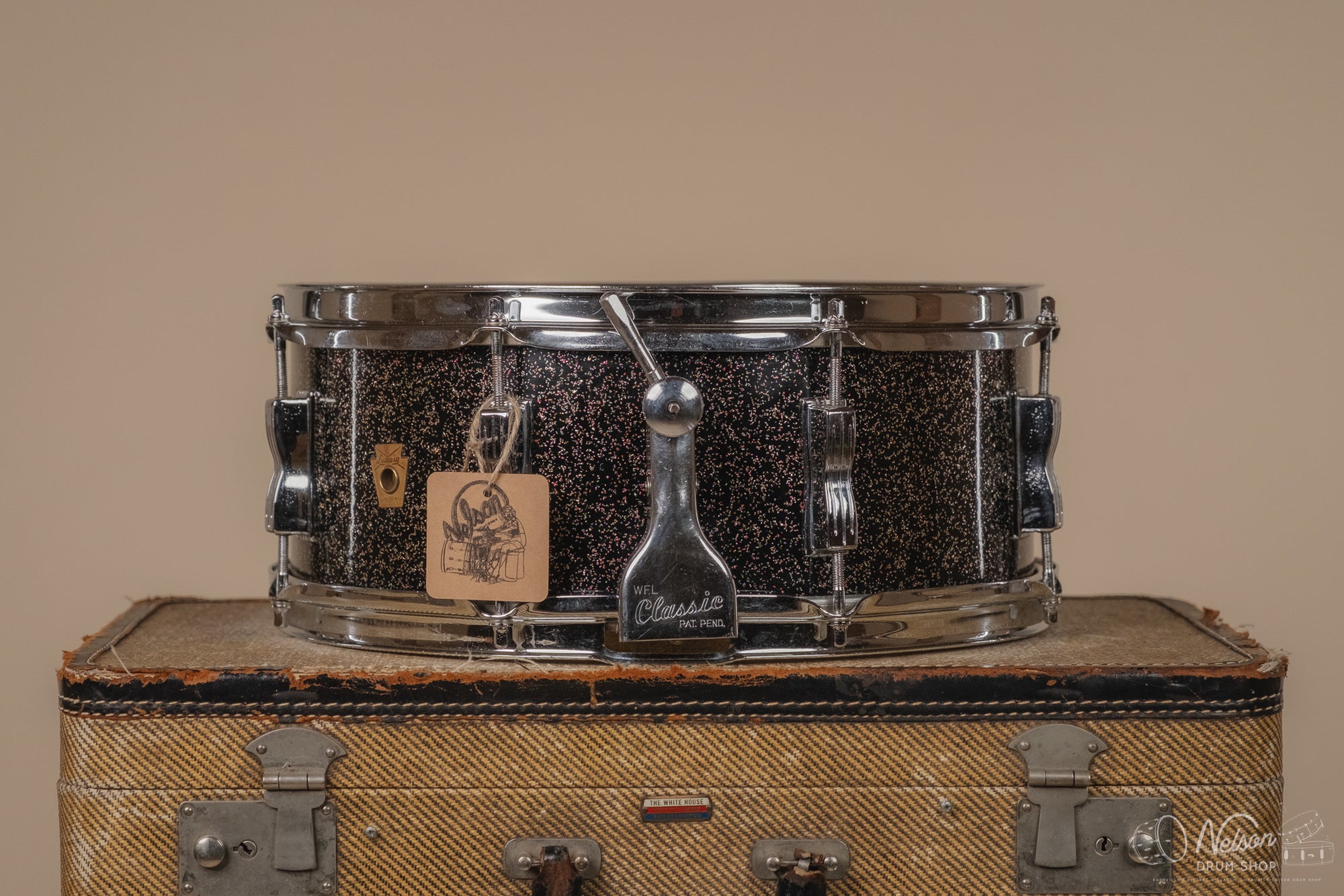 Jan 12, 1962 Ludwig Preserial No. 900 'Super Classic' in Black Galaxy Sparkle - 5.5x14