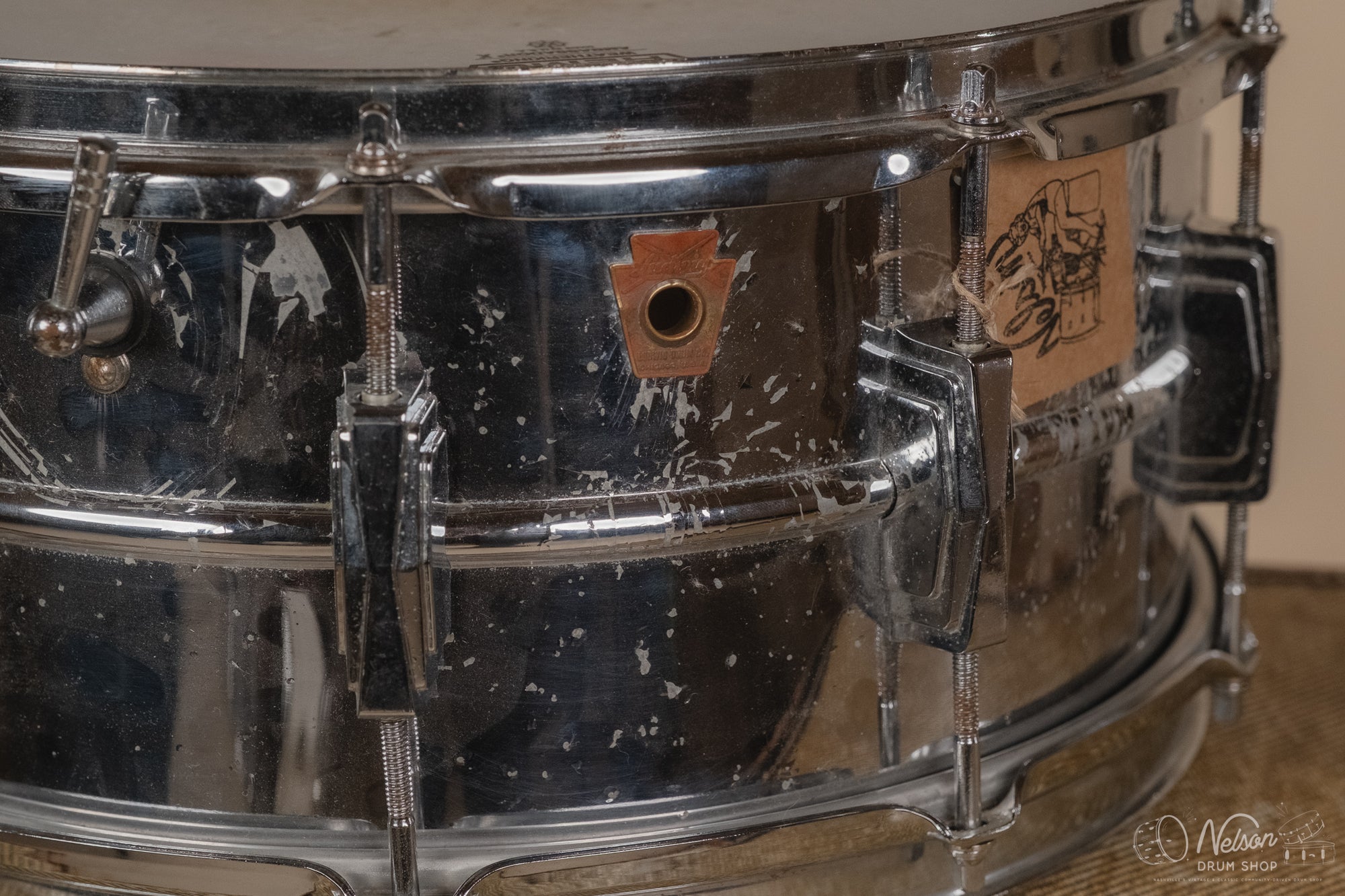 1963 Ludwig 'LM402 Supraphonic' COA w/ Crimped Beds - 6.5x14