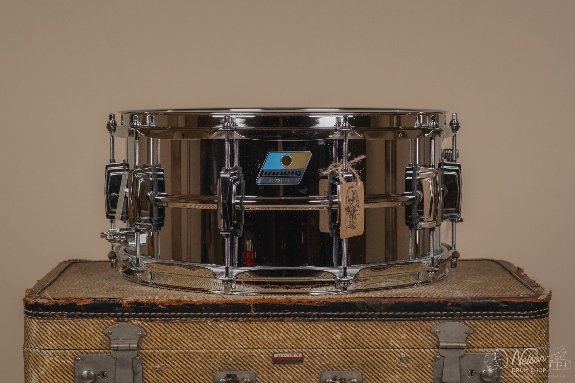 Ludwig LM402 'Supraphonic' with Blue/Olive Badge - 6.5x14"